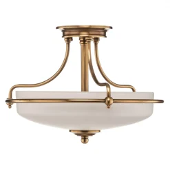 QUOIZEL Griffin loftlampe med afstand, messing, Ø 42 cm