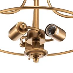 QUOIZEL Griffin loftlampe med afstand, messing, Ø 42 cm