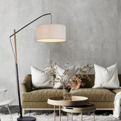 JUST LIGHT. GmbH Grøn Sofie gulvlampe med papirskærm