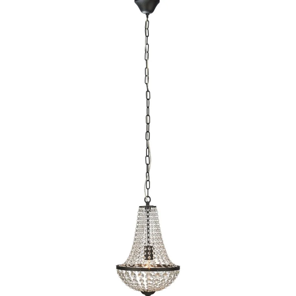 Markslöjd Gränsö lysekrone, sort, IP20, Ø 30 cm