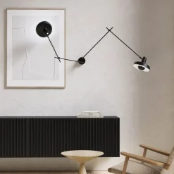 GRUPA Arigato væglampe 2 lyskilder 90 cm sort