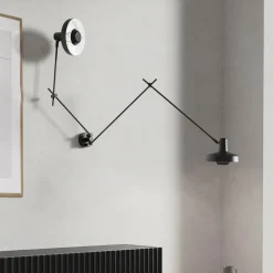 GRUPA Arigato væglampe 2 lyskilder 90 cm sort