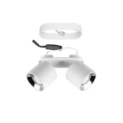 Guayana loftspot GU10, 2 lyskilder, hvidt^Trio Lighting Sale