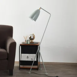 GUBI Gräshoppa trefods gulvlampe, blågrå