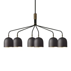 GUBI Lysekroner>Lysekrone Howard 6-lys 134x73 cm gunmetal