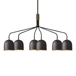 GUBI Lysekroner>Lysekrone Howard 6-lys 134x73 cm gunmetal