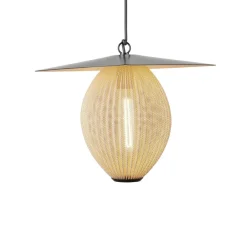 Satellite udendørs pendel, 45x27 cm, sort/sennepsguld^GUBI