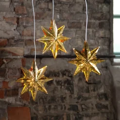 Guldfarvet metalstjerne Mini^STAR TRADING Online