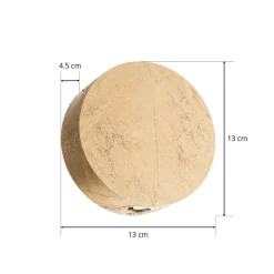 Escale Guldskinnende LED væglampe Sunny