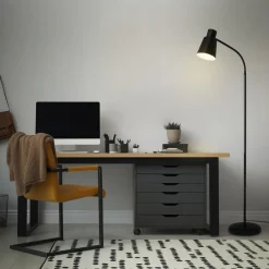 Briloner Gulvlampe 1474015 af metal i sort