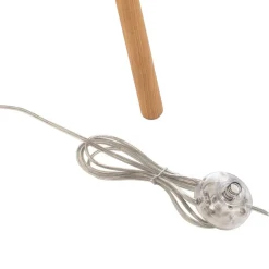 Duolla Gulvlampe Boho, treben creme-hvid/rattan