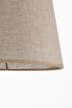 TK Lighting Gulvlampe Chicago med skærm i hør