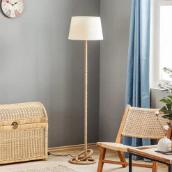 Gulvlampe Corda med stofskærm og tykt reb^ONLI Clearance