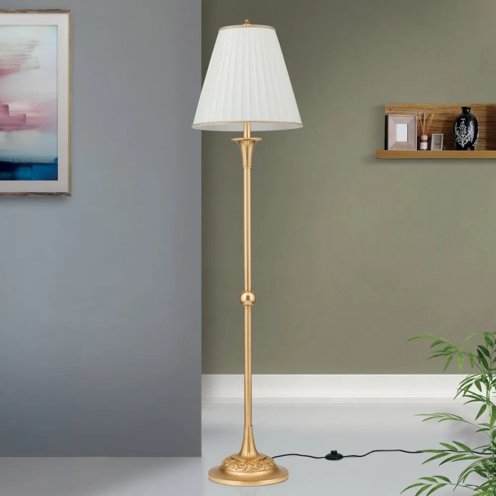 ORION Gulvlampe Donata med plisséskærm