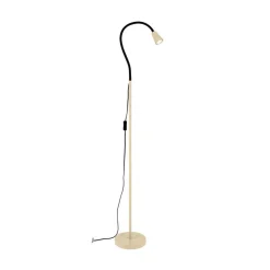 ORION Gulvlamper|Gulvlamper>Gulvlampe Dotty, khaki, højde 145 cm, fleksibel arm, GU10
