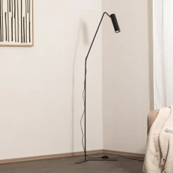 Nowodvorski Lighting Gulvlampe Eye Super med bevægelig hoved, sort