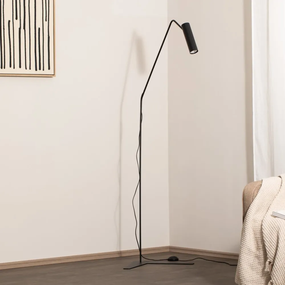 Nowodvorski Lighting Gulvlampe Eye Super med bevægelig hoved, sort