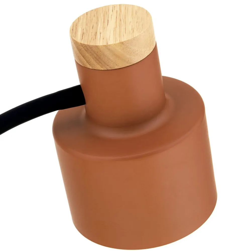 ORION Gulvlampe Gili, stål, koralrød, højde 150 cm, E27