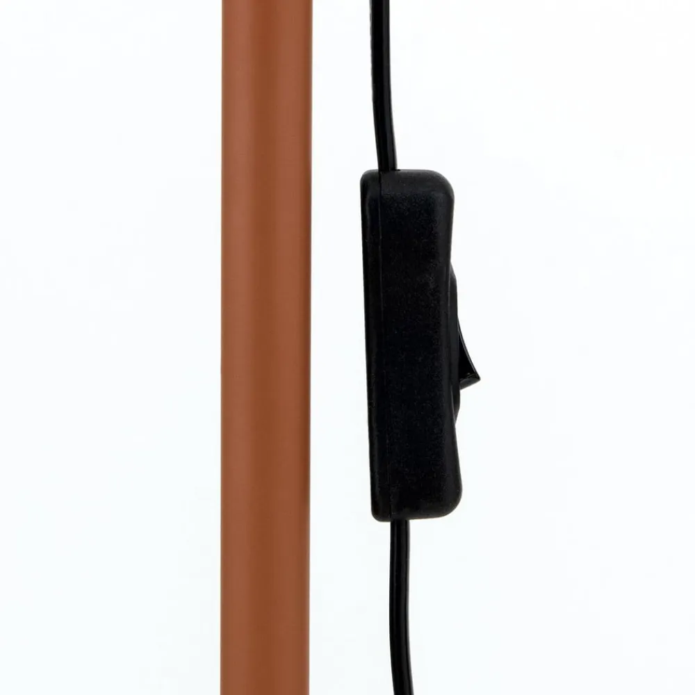 ORION Gulvlampe Gili, stål, koralrød, højde 150 cm, E27