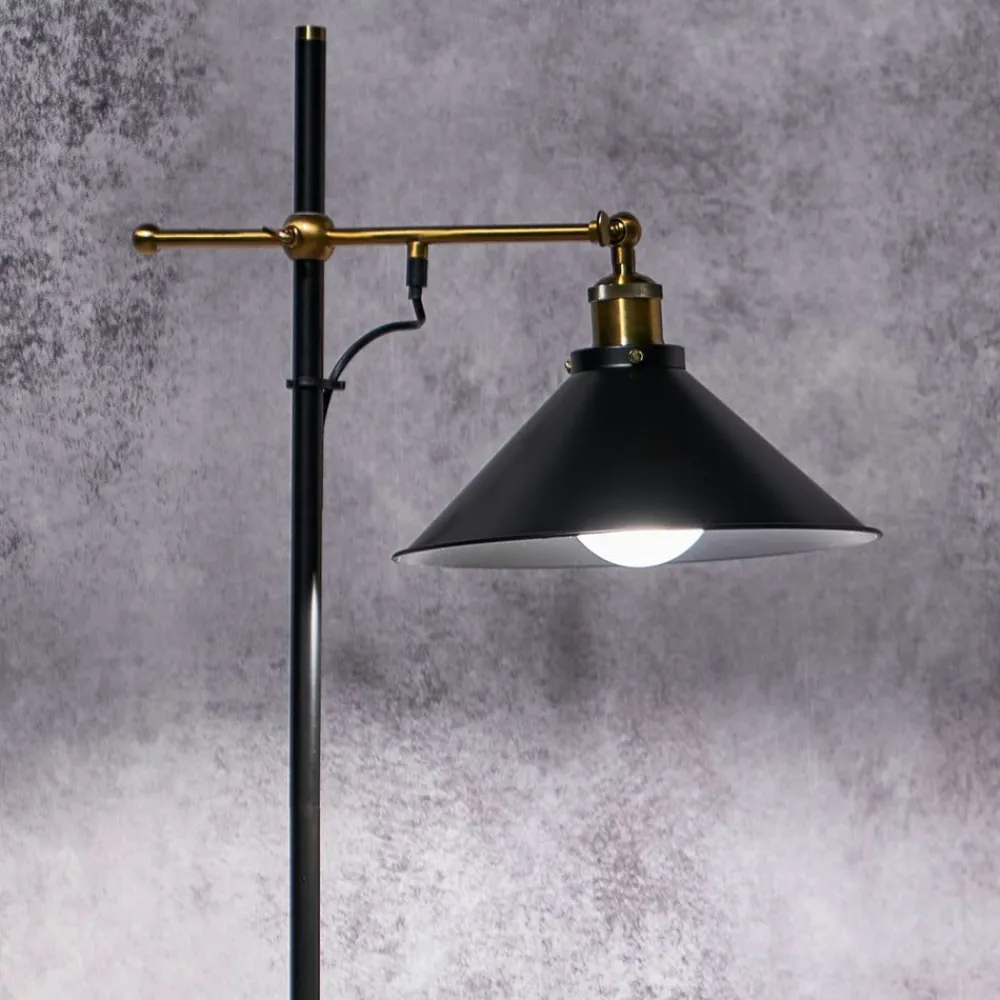 Gulvlampe Lenius med bevægelig skærm^Globo Online