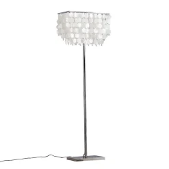 Gulvlampe Makani, krom, med muslingedekor^ONLI Outlet