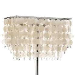 Gulvlampe Makani, krom, med muslingedekor^ONLI Outlet