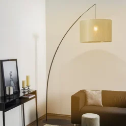 Gulvlampe Moby Green med tekstilskærm^TK Lighting Online