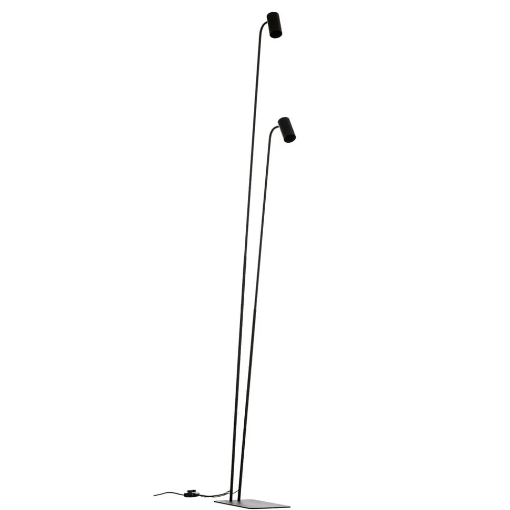 Nowodvorski Lighting Gulvlampe Mono II, 2 lyskilder, sort