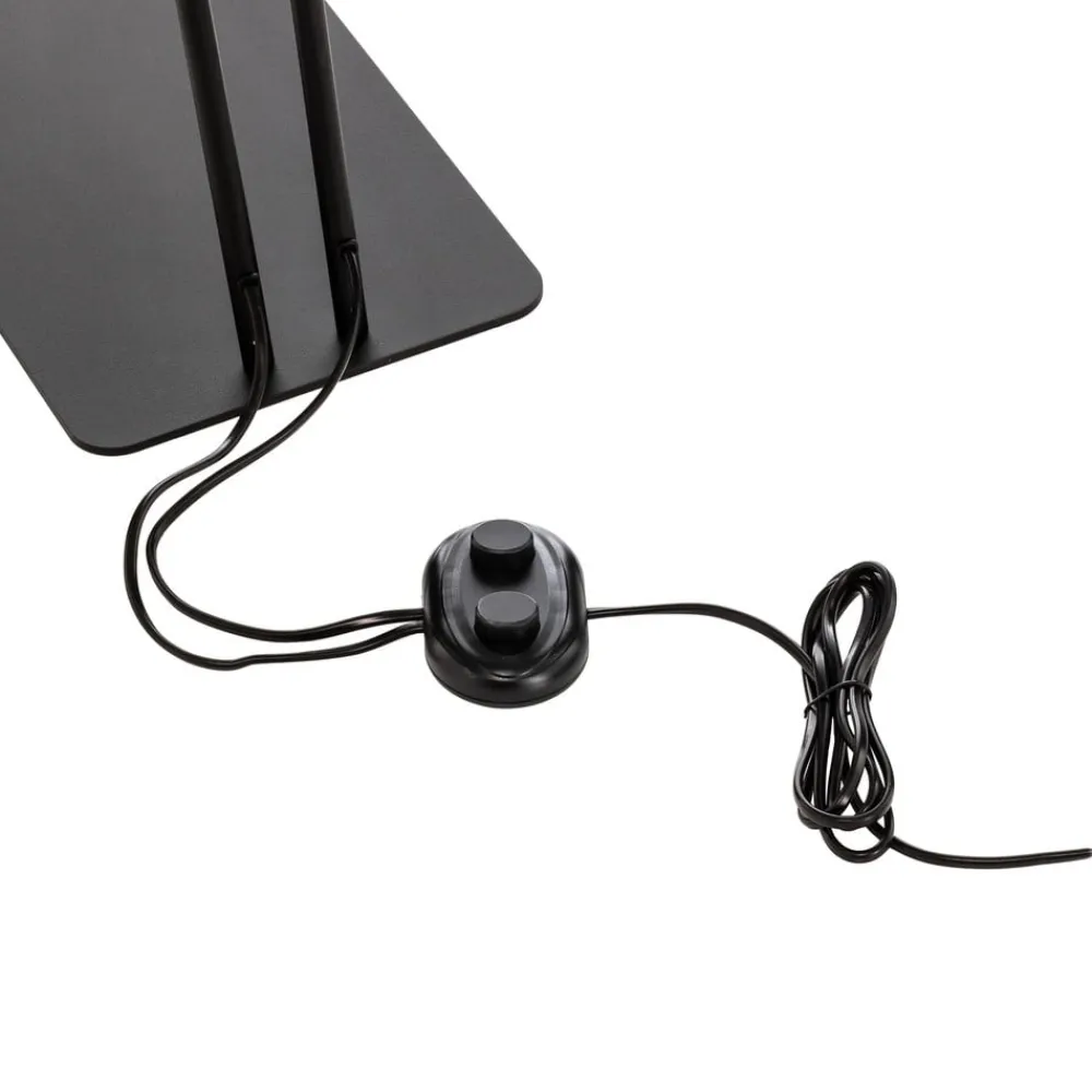 Nowodvorski Lighting Gulvlampe Mono II, 2 lyskilder, sort