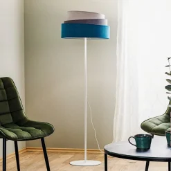 Duolla Gulvlamper>Gulvlampe Pastell Trio turkis/grå/lysegrå