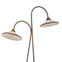 Gulvlampe Rosina med to keramiske skærme^ONLI