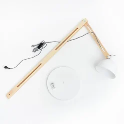 Gulvlampe Skansen, justerbar, hvid^Lamkur Discount