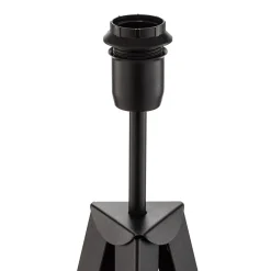 Domiluce Gulvlampe Tago, treben, skærm sort/guld