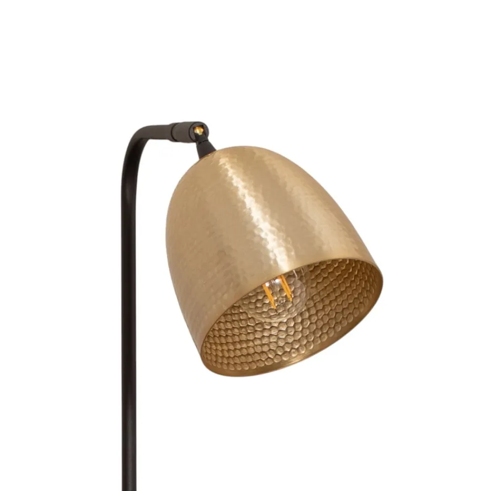 Gulvlampe Tattoo 4091 antik guld/sort, metal Højde 120 cm^Opviq Best