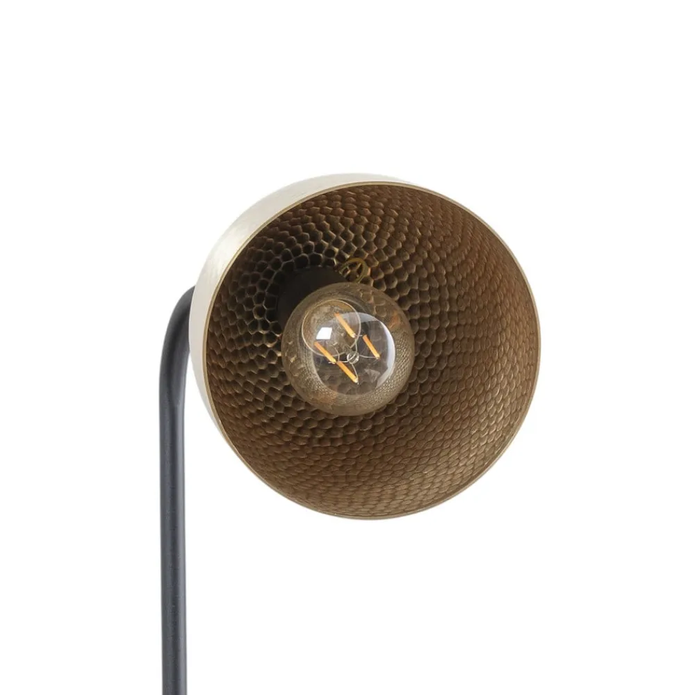 Gulvlampe Tattoo 4091 antik guld/sort, metal Højde 120 cm^Opviq Best