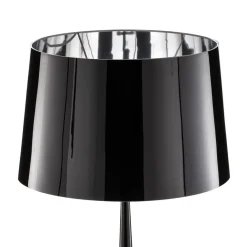 Aluminor Gulvlampe Totem LS med krom-finish, sort