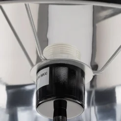 Aluminor Gulvlampe Totem LS med krom-finish, sort