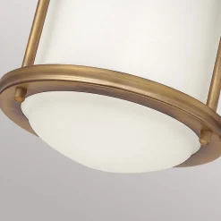 Hadrian Mini udendørs loftslampe, bronze/opalhvid^Quintiesse Online