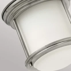 Hadrian Mini udendørs loftslampe, antik nikkel/opalhvid^Quintiesse New