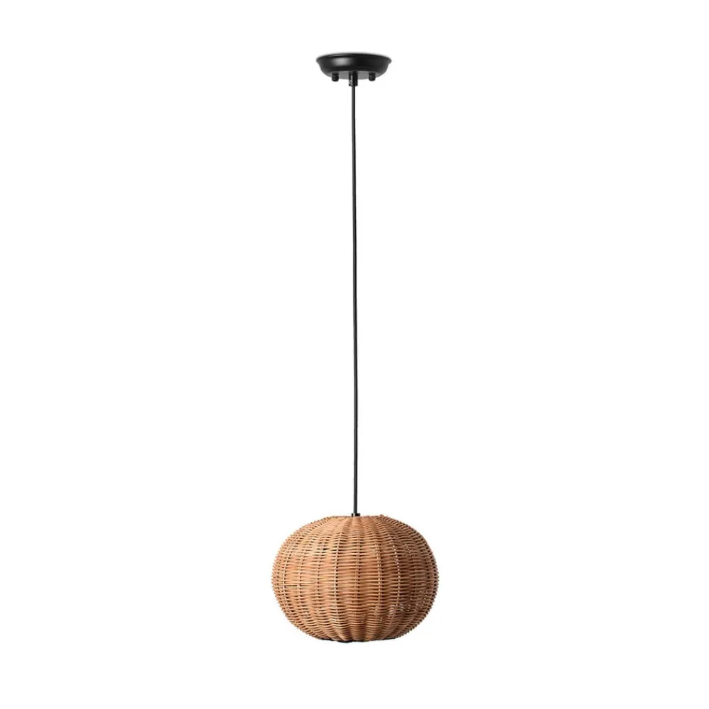 Haka pendellampe med rattan-skærm, Ø 25 cm^FARO BARCELONA Discount