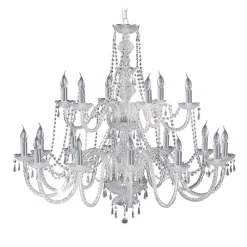 HALE krystallysekrone m. 18 pærer^Searchlight Clearance