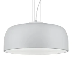 Trio Lighting Halvskålformet pendellampe Baron i mat hvid