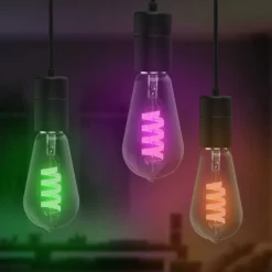 Hama Smart LED Filament E27 ST64, WLAN, Matter, 4,9 W, RGBW