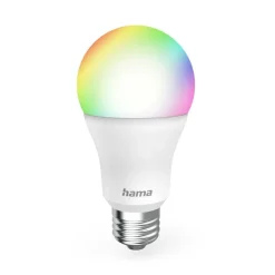 Hama Smart LED-pære klar E27 A60 WLAN Matter 9W RGBW