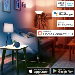 Hama WLAN LED-indbygningsspot, via app CCT hvidt