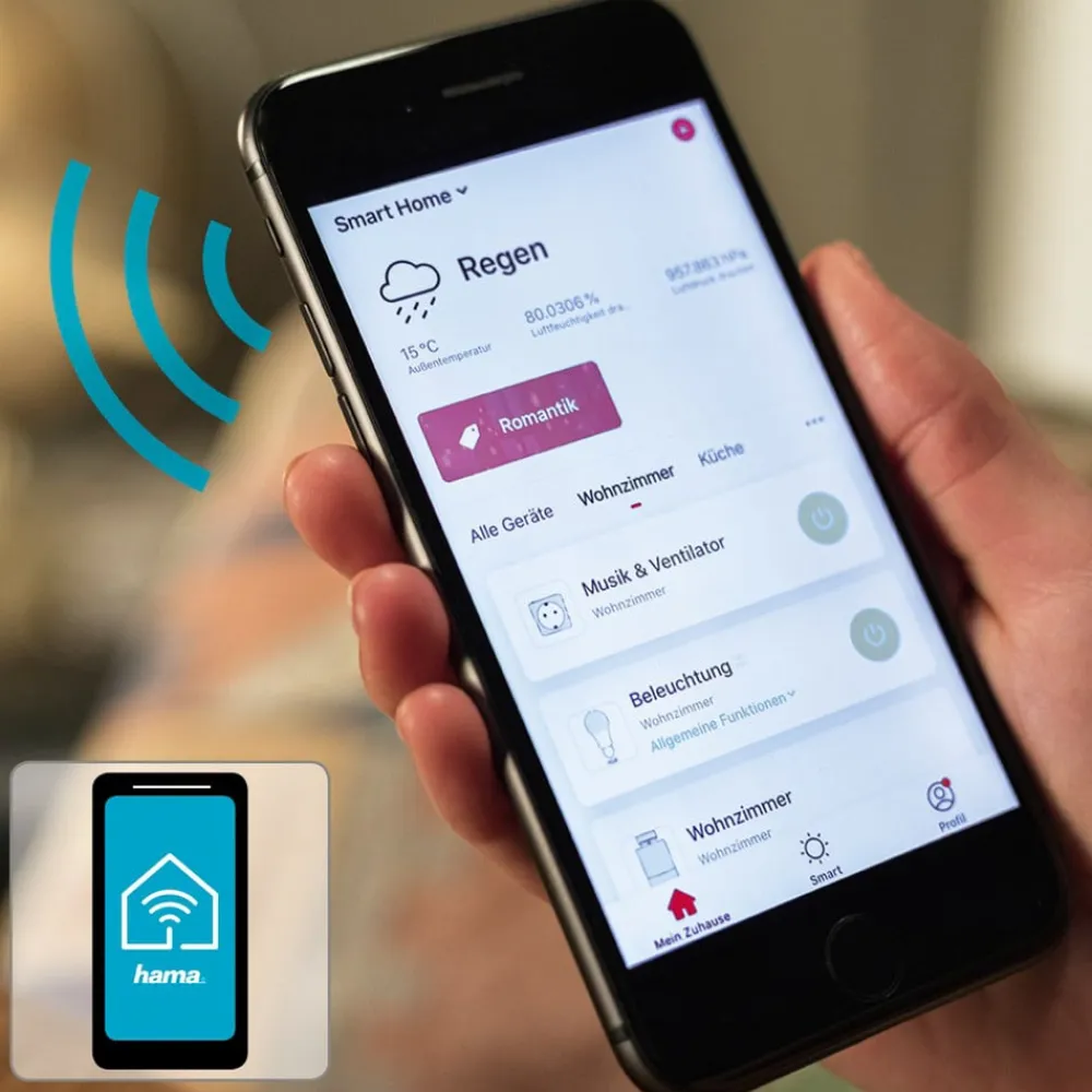 Hama Dæmpbar Led-Pære|Smarte Lyskilder>WLAN LED-reflektor GU10 5.5W 120° CCT dæmpes