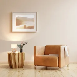 Hanke bordlampe, højde 31 cm, skærm sandfarvet^FISCHER & HONSEL Discount