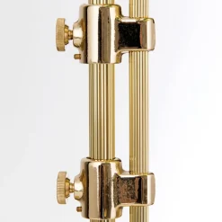 ORION Harvard banklampe med trækafbryder, messing/grøn