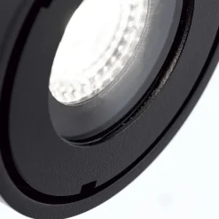 Harvey udendørs spotlampe, sort, Ø 10 cm, trykstøbt aluminium^ORION