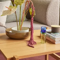 Astro fyrfadsstage, grøn/blå, krystalglas, 15 cm^Hübsch Hot